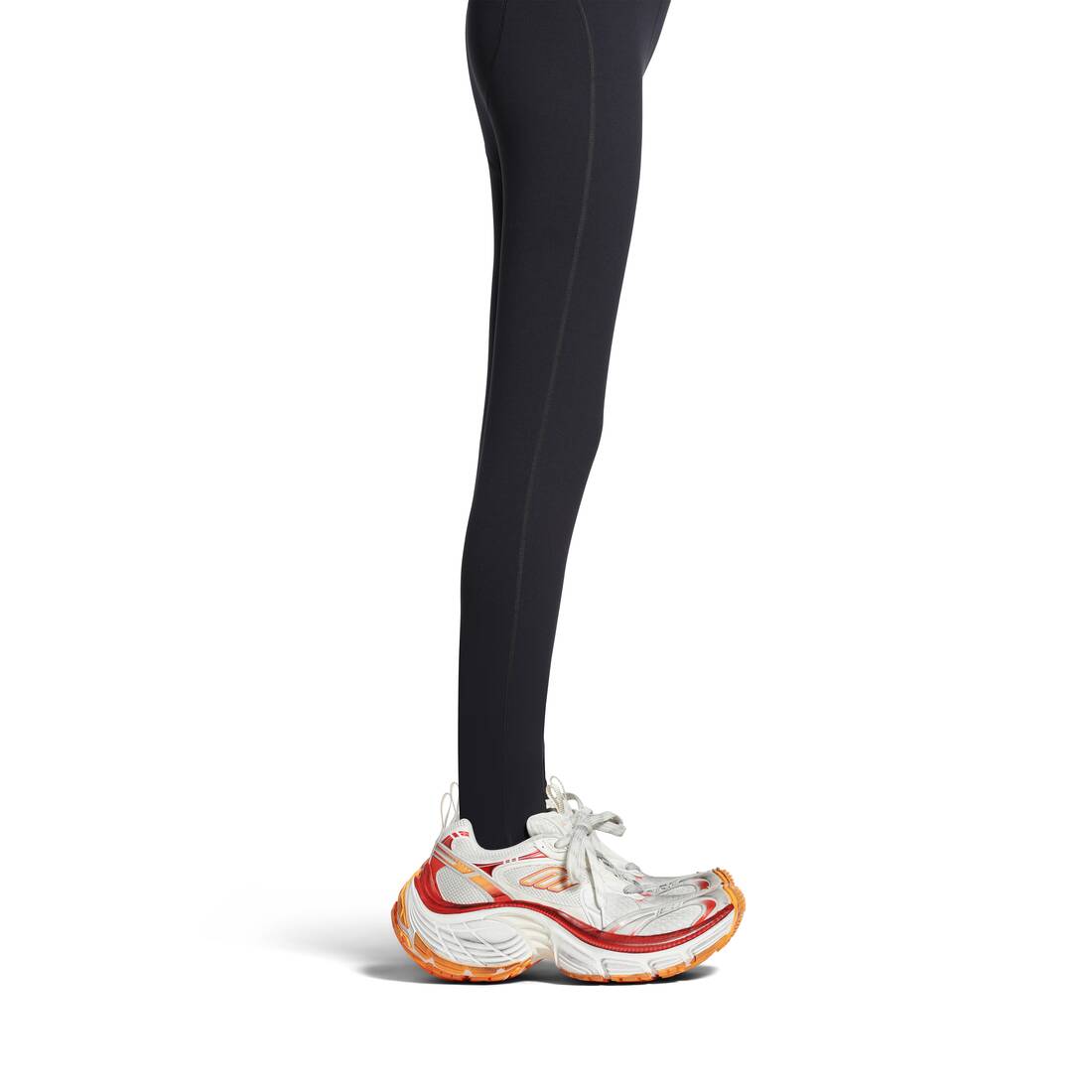 Women’s 10xl Sneaker in White/red/orange - Image 7